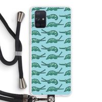 Kroko: Samsung Galaxy A71 Transparant Hoesje met koord