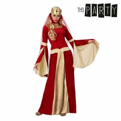 Kostuums voor Volwassenen Rood Middeleeuwse Dame - Maat: XL - Maat: XL