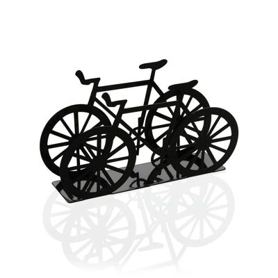 Servethouder Versa Zwart Metaal Keramisch Staal Ijzer 4,5 x 9,5 x 16,5 cm Fiets