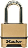 Masterlock 50mm padlock - zinc body with black thermoplastic outer cover for corr - M175EURDLF - thumbnail