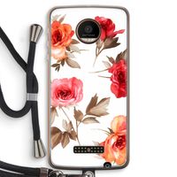 Roosjes: Motorola Moto Z Force Transparant Hoesje met koord