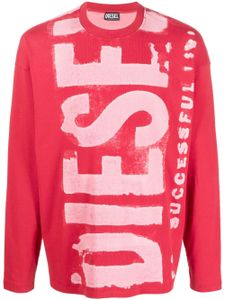 Diesel t-shirt T-Wasrib à logo imprimé - Rouge