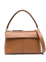 Tod's sac cabas en cuir à breloque logo - Marron Tod's sac cabas en cuir à breloque logo - Marron