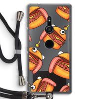Hamburger: Sony Xperia XZ2 Transparant Hoesje met koord