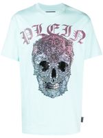 Philipp Plein t-shirt à tête de mort strassée - Bleu - thumbnail