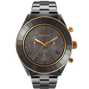 Swarovski 5610472 Horloge Octea Lux Sport zwart-rosekleurig 39 mm