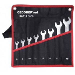 Gedore RED 3301081 R05126008 Dubbele steeksleutelset 8-delig Sleutelbreedte (metrisch) 6 - 9 mm