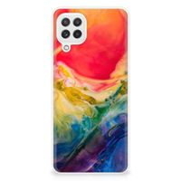 Hoesje maken Samsung Galaxy A22 4G | M22 Watercolor Dark