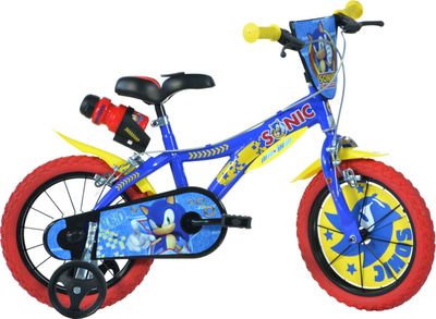 Dino 16 Inch 27 cm Jongens Knijprem Blauw/Geel