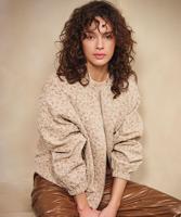 Esqualo Jacket Bomber flower 3D | Sand