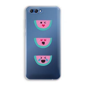 Smiley watermeloen: Honor 10 Transparant Hoesje