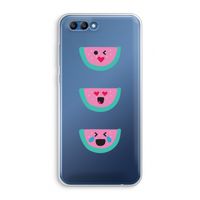 Smiley watermeloen: Honor 10 Transparant Hoesje