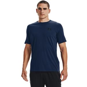 Under Armour Sportstyle Left Chest Logo T-shirt Donkerblauw Zwart