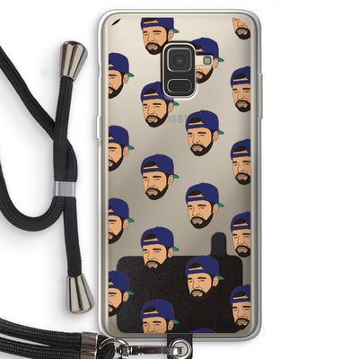 Drake Away: Samsung Galaxy A8 (2018) Transparant Hoesje met koord