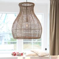 Hanglamp gevlochten &apos;Seagrass&apos; By Rydens modern E27 fitting modern 490mm