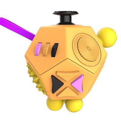 12 zijden magische kubus generatie 2 decompressie kubus speelgoed met versnellingen & Roterende Dial & 360 graden joystick