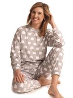 Cocodream micro velours dames pyjama - Cats - Warme winter fleece pyjama dames