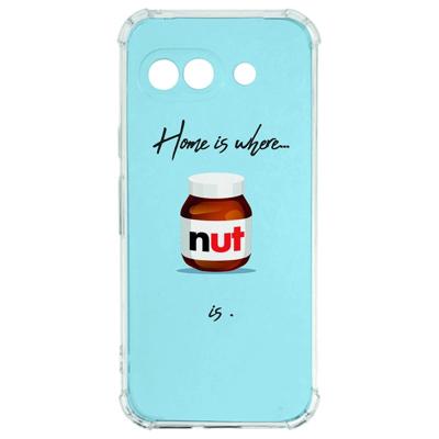 Google Pixel 9a Hoesje - Hoesje Nut Home TPU Antishock Google Pixel 9a Hoesje - Hoesje Nut Home TPU Antishock