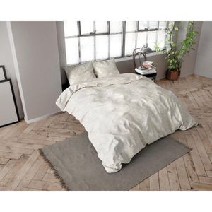 Dreamhouse Flanel Dekbedovertrek Caitlyn Zand-1-persoons (140 x 200/220 cm)