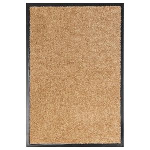 VidaXL Deurmat wasbaar 40x60 cm crème
