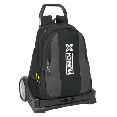 Schoolrugzak met Wielen Munich Topo Zwart 32 x 44 x 16 cm
