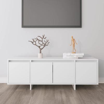 Tv-meubel 120x30x40,5 cm bewerkt hout wit