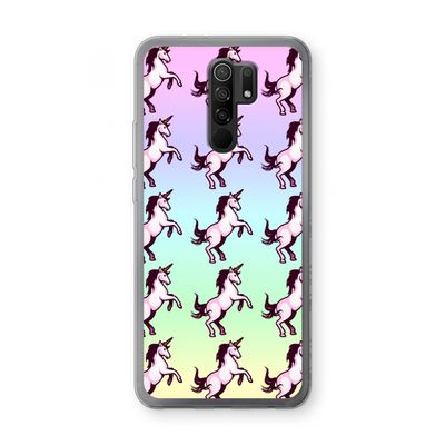 Musketon Unicorn: Xiaomi Redmi 9 Transparant Hoesje