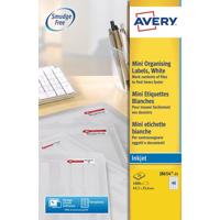 Etiket avery j8654-25 45.7x25.4mm wit 1000st