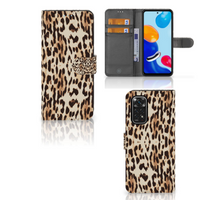 Xiaomi Redmi Note 11/11S Telefoonhoesje met Pasjes Leopard - thumbnail