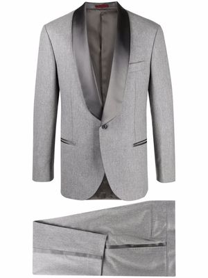 Brunello Cucinelli costume à simple boutonnage - Gris