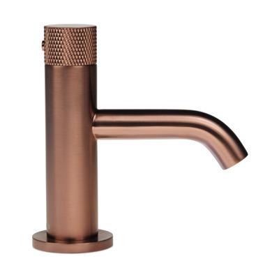 Fonteinkraan Blue Label Brondby Facet | Opbouw | Koudwater kraan | Laag model | 1-knop | Rond | Geborsteld brons