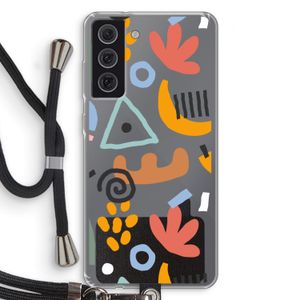Abstract: Samsung Galaxy S21 FE Transparant Hoesje met koord