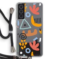 Abstract: Samsung Galaxy S21 FE Transparant Hoesje met koord