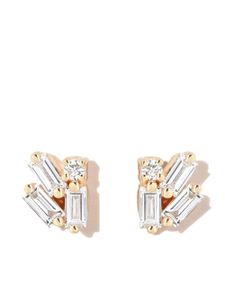 Suzanne Kalan puces d'oreilles Bold Cluster en or 18ct pavées de diamants