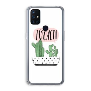 I love cacti: OnePlus Nord N10 5G Transparant Hoesje