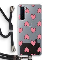Ondersteboven verliefd: OnePlus Nord Transparant Hoesje met koord