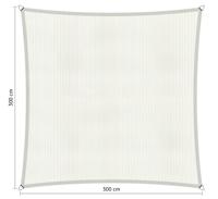 Vierkant 3,00x3,00 m Arctic White - Shadow comfort