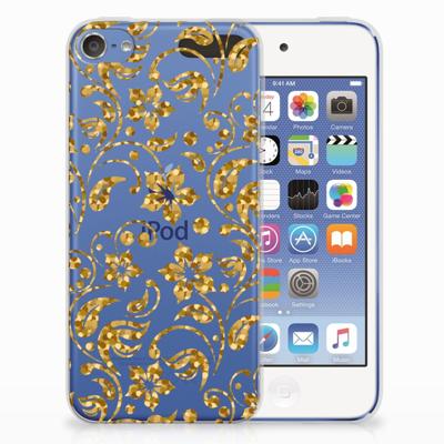 Apple iPod Touch 5 | 6 | TPU Case | Gouden Bloemen Apple iPod Touch 5 | 6 | TPU Case | Gouden Bloemen