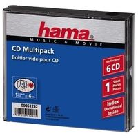 Hama 00051292 CD-hoes 6 CDs/DVDs/Blu-rays Zwart Polystereen 1 stuk(s) - thumbnail