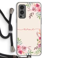 Rozen: OnePlus Nord 2 5G Transparant Hoesje met koord