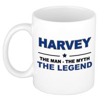 Harvey The man, The myth the legend cadeau koffie mok / thee beker 300 ml