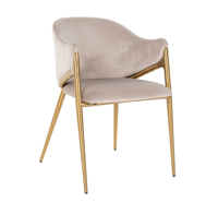 Eetkamerstoel Gwen Khaki Velvet