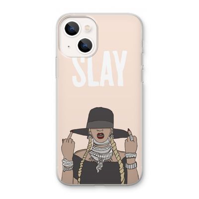 Slay All Day: iPhone 13 mini Transparant Hoesje