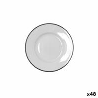 Schotel Bidasoa Glacial Filo Wit Keramisch Ø 16,5 cm Brood (48 Stuks)