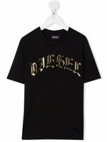 Diesel Kids t-shirt à logo imprimé - Noir