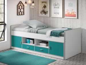 Bed BONNY I 90x200 cm turkoois