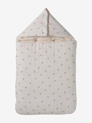 Engelennest KLEINE DINO van hydrofiel doek beige, bedrukt