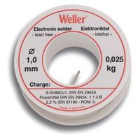 Weller EL99-1-25 Soldeertin, 1mm, 25g, Loodvrij - T0054025099 T0054025099