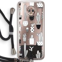 Cactusmotief: Motorola Moto G6 Transparant Hoesje met koord