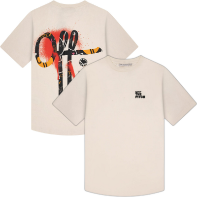 Off The Pitch - Ornament Slim Fit T-Shirt - Off White